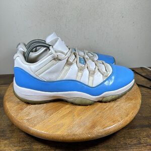 Nike Air Jordan Retro 11 Low UNC 528895-106 Blue White‎ Shoe Men's Size 10